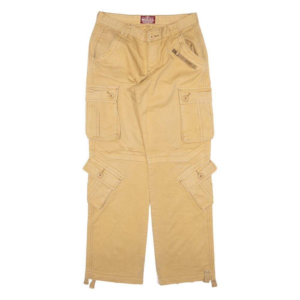 J. Crew Matchstick Cotton Cargo Pants Trousers Beige Relaxed Straight Leg MEDIUM